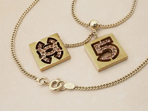 Collana CHANEL Coco Mark 5 strass 02P accessori moda donna