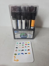 Chartpak Ad Marker Set - Multicolor (Set of 25 in case/crate) Tri-Nib Design