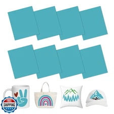 HTVSTD Blue Sublimation Ink Transfer Sheets 8 Sheets 12'' x 10''Solid Color S