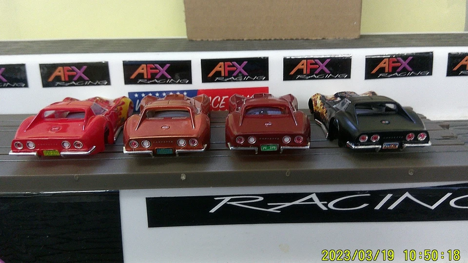 4 AFX RACING H.O. SOLO CARROCERÍAS SLOT ESCALA CHEVROLET CORVETTE NUEVAS VER DESCRIPCIÓN Foto 4 de 4