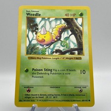 Weedle [Shadowless] #69 Prices | Pokemon Base Set | Pokemon Cards