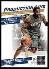 2010-11 Donruss Production Line Press Proofs #/100 Gilbert Arenas #49 Wizards