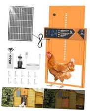 Large Automatic Chicken Coop Door, 4000mAh High Capacity Chicken Coop Orange