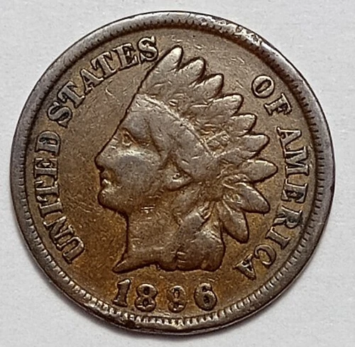 Indian Head Penny Lot of "1" VERY NICE 1896 GOOD OR BETTER°$ FREE SHIPPING $#445