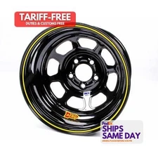 Aero Race ARW52-184710 Powder Coated Black Steel 15 Inch Wheel Rim 5x4.75 15x8 