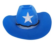 Cowboy Hat Blue Fits Most 14" - 18" Build-a-bear and Make Your Own Stuffed Anima