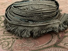 Elegant 220" Forest Green Tassel Fringe Trim – 1 1/8" Wide