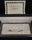 THE WASHINGTON MINT $1000 .999 SILVER BAR 16 TROY OZ with COA & VELVET BOX