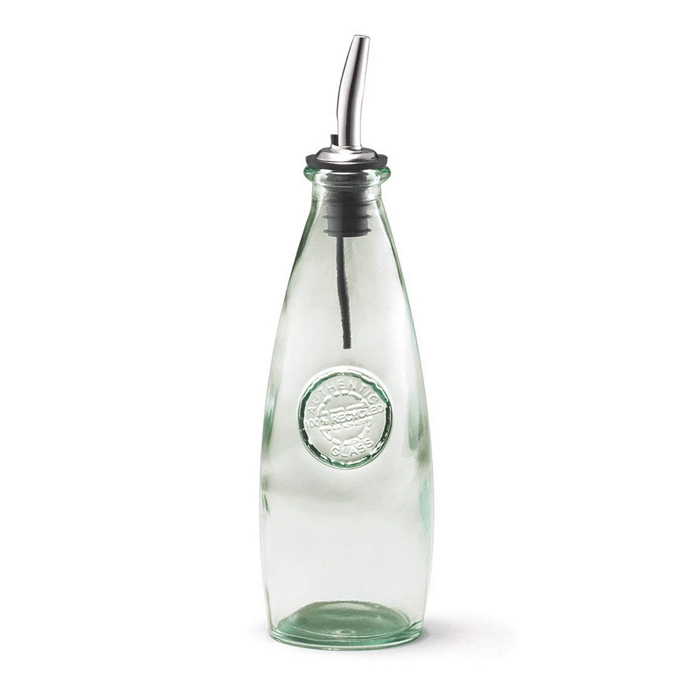 Tablecraft Oil Vinegar Bot Recycled Grn Glass Green 12Oz 7 x Functional Standard