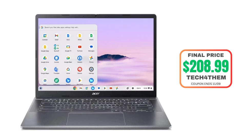 Chromebook Acer Plus 514-14" AMD Ryzen 7320C 8GB 256GB SSD Certificado Reacondicionado