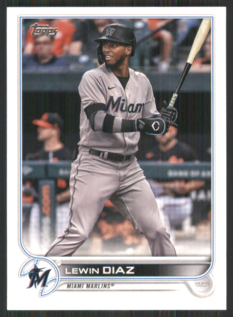 2022 Topps #613 Lewin Diaz Miami Marlins 49927