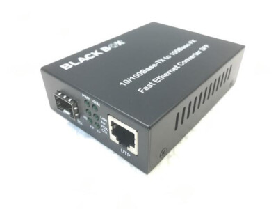 Black Box LHC210A Network Media Converter 10/100Base-TX 100Base-FX Ethernet SFP