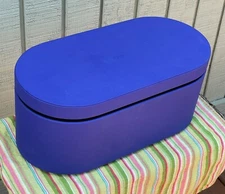 Dyson Airwrap Presentation Case Only 2023 Storage Box W/ Lid Blue Vinca