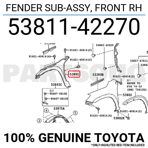 Toyota 53811 42270