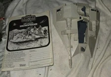 Star Wars - Snow Speeder - Vintage 1980 Kenner Ship Incomplete W/ Instructions 