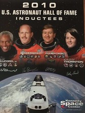 U. S. Astronaut Hall of Fame Class of 2010 Autographed Commemorative Poster