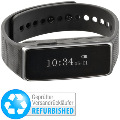 newgen medicals Fitness-Armband FBT-40 mit Bluetooth