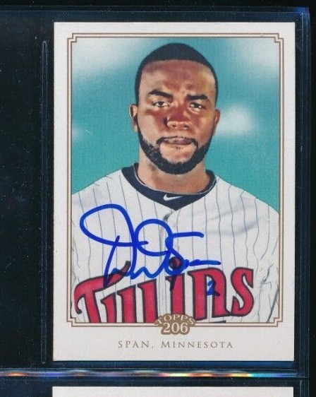  2010 TOPPS 206 #6 Denard Span signed auto autograph swsw6