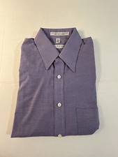 Geoffrey Beene Purple Men's Button Down Shirt Size 15 32/33 Wrinkle Free