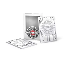 Independent Trucks Skateboard Risers 1/8" White (Pair) Riser Pads (hard)