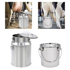 Seau de traite en acier inoxydable individuel pour cheval, vache, mouton