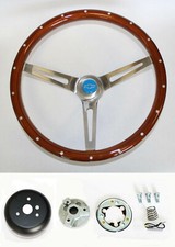 Steering Wheel Wood Rivets 15 High Gloss Fits 60-69 C10 C20 Pick Up Blue Cap Steering Wheel Wood Rivets 15 High Gloss Fits 60-69 C10 C20 Pick Up Blue Cap