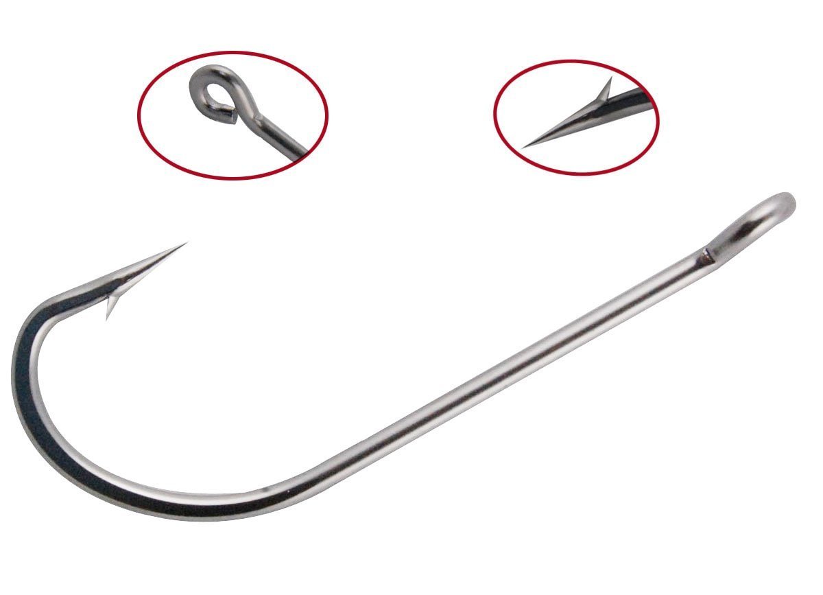 40pcs Saltwater Fishing Hooks Stainless Steel 34007 O'shaughnessy