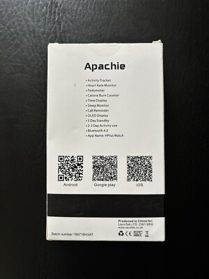 Apachie H3 Activity Band Sports Watch Heart Rate Monitor Pedometer