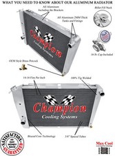 KR Champion 3 Row Radiator for 1968 1969 Lincoln Continental V8 Engine #CC6869