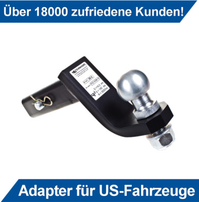 Für Dodge Durango Anhängerkupplung Adapter für US-Fahrzeuge Gesenkt 50x50mm AHK