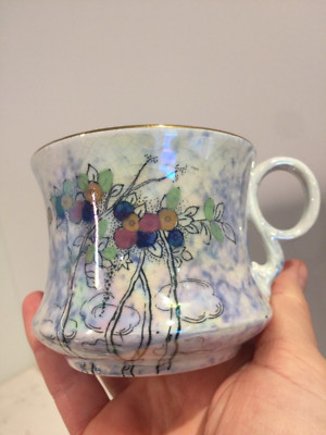 ANTIKE A.G Harley Jones ''WILTON WARE'' GLANZ PORZELLAN TASSE Reg No723363 in GC