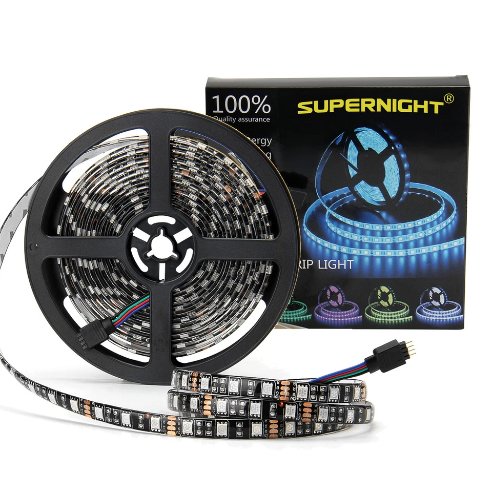16.4ft RGB LED Strip Light Waterproof 300 LEDs 5050 SMD Tape Rope Lighting DC12V - Image 4 of 4