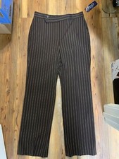 Chaps brown stripe women’s dress pants size 10 (new) 