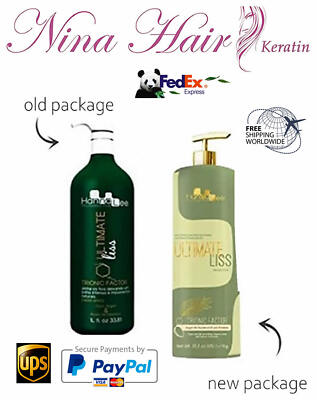 Sorali Hanna Lee Ultimate Liss 1 Lt. Treatment Hair. Free Shipping by FedEx. 