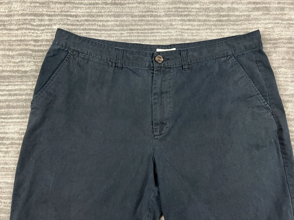 Shorts masculino Merona 40 preto 100% algodão bolso com barra chino ao ar livre - Imagem 2 de 4