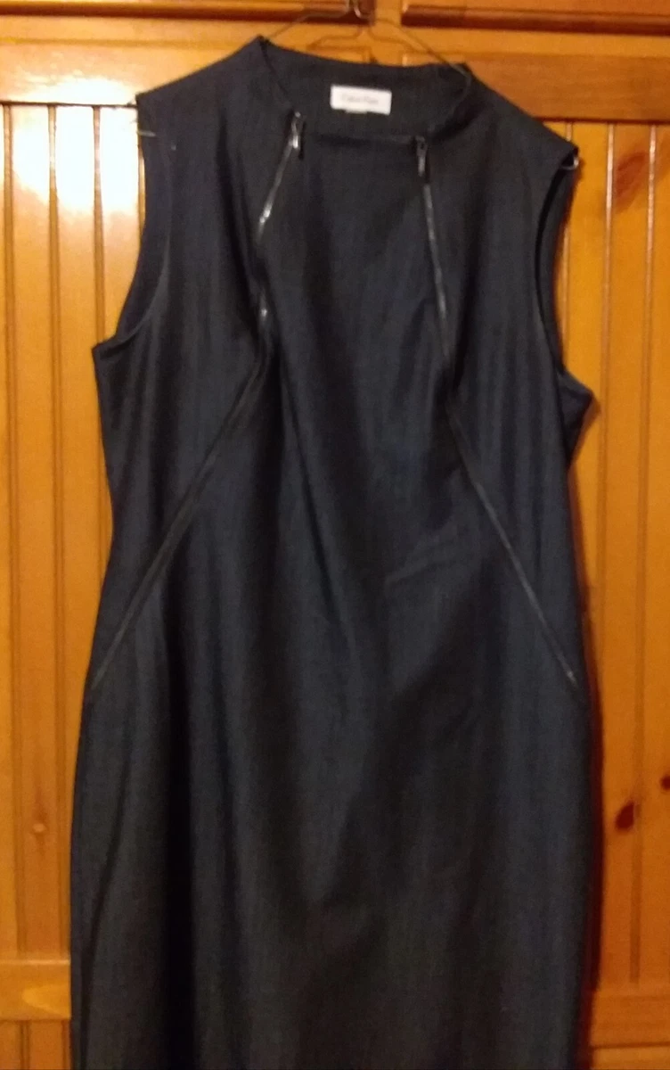Calvin klein top gunmetal dress