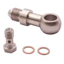 Banjo Bolt Kit M10x1.0 To 4AN Turbo Oil Feed 1.5mm Restrictor Fit for TD025L USA