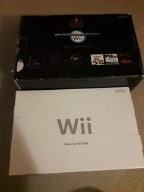 Nintendo Wii Black 25th Anniversary Mario Kart Pack with Donkey Kong NES - Boxed