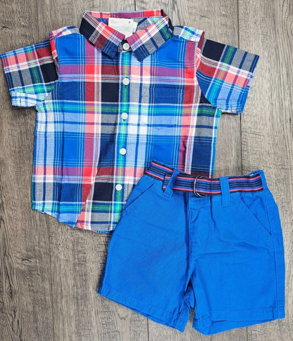 Baby Boy Clothes New Gymboree 6-12 Month 2pc Dressy Gazebo Party Summer Outfit