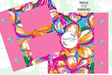 TROPICAL 2 scrapbook pages 2 PREPRINTED 12' X 12" PREPRINTED