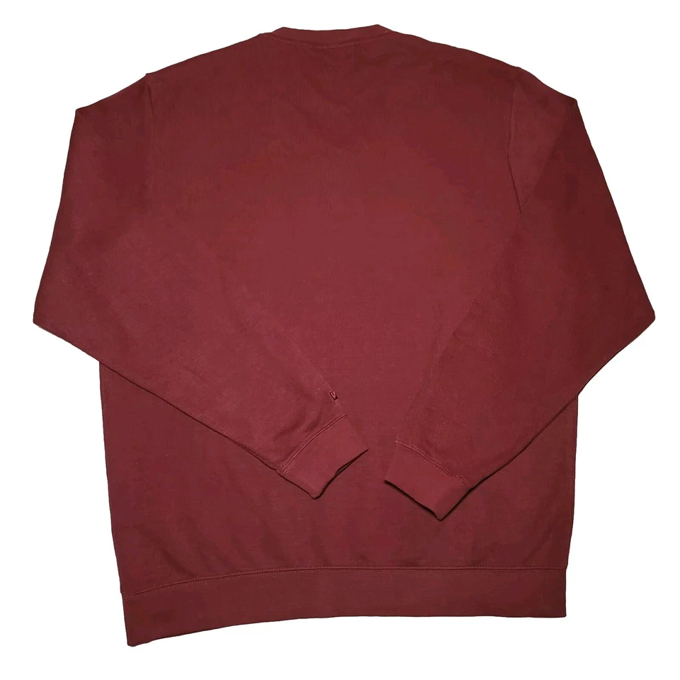 Cutter and Buck Men's Pullover Shirt Sz L Burgundy V-Neck Sweater Pima Cotton - Image 2 of 4