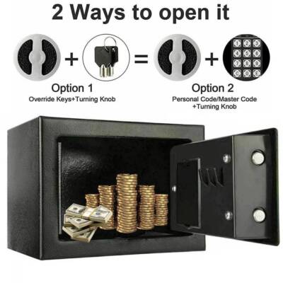 Electronic Digital Safe Box Keypad Lock Security Home Office Cash Jewelry Gun