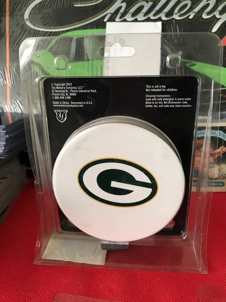 GREEN BAY  4 Pack Ceramic Decorative Coasters 2010 - See Desc B802 - Image 3 of 4