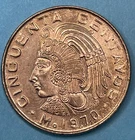 Photo of a 1970 Mexico 50 Centavos (1955-1983) from an eBay listing that sold on Jul 13, 2026