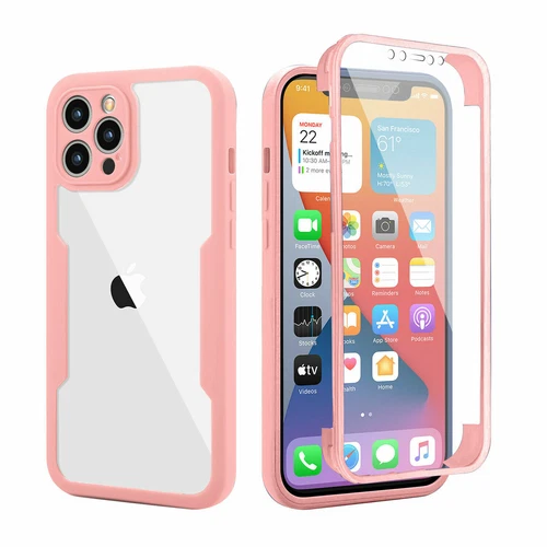 Clear Case für iPhone 15 14 Pro Max 13 12 11 XR 360° Full Screen Schutz Hülle - Bild 22 von 37