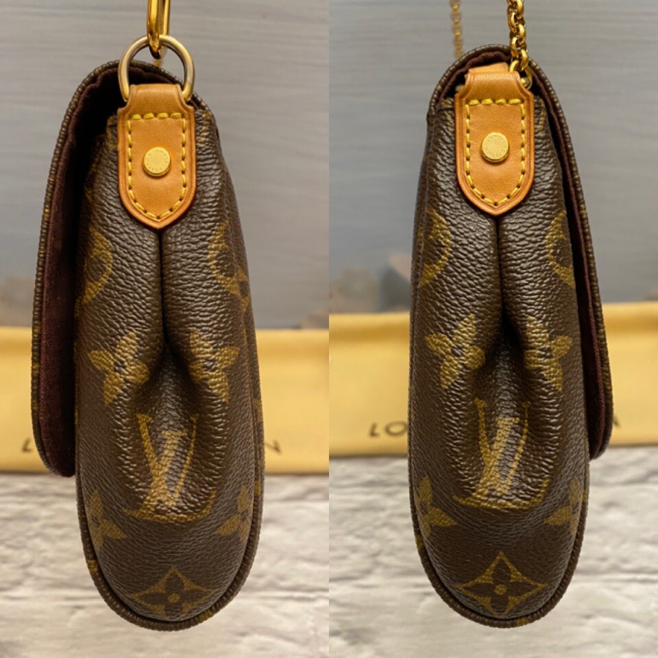 🌸Louis Vuitton Favorite MM Monogram Chain Clutch Crossbody (SA2154) +Dust Bag🌸 image 5