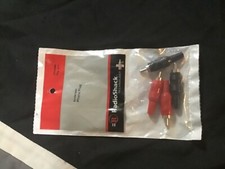 Radio shack solderless phono plug 2 red and 2 blk 275-0384
