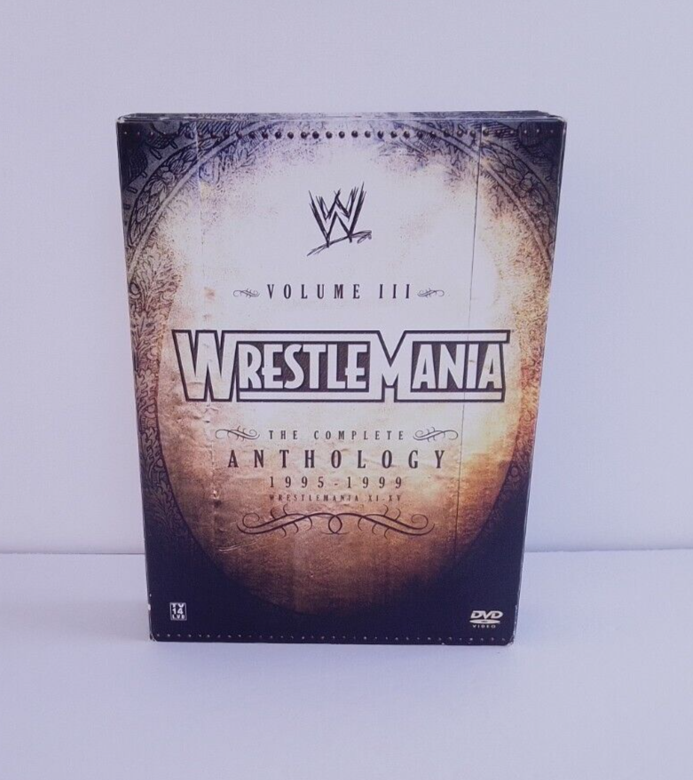 WrestleMania Anthology Vol. 3 (1995-1999) DVD~ 5 Disc Set w/ Insert~ WWE WrestleMania Anthology Vol. 3 (1995-1999) DVD~ 5 Disc Set w/ Insert~ WWE