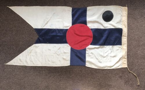 Antico pennant Kobe Vela Club Bandiera Ensign, K.S.C Giappone, Grande, Nautico - Foto 1 di 10