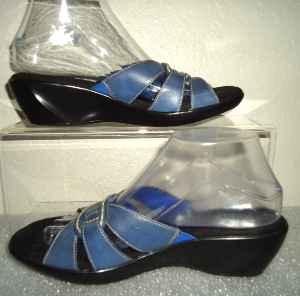 Walking Cradle Coco Women's Wedge Blue Sandals Size-9N/39 - Image 3 of 4